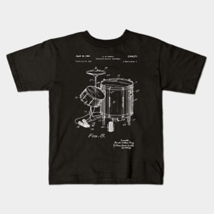 Drum Player Patent Print 1951 Kids T-Shirt